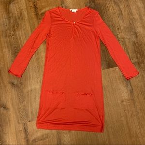 Lacoste Womens Pink Dress/Night Gown Size 34!